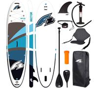 F2 SECTOR 12'2" BLUE COMBO Set de planches de SUP gonflables - 372x86x15 cm - capacité de charge 180 kg - siège de kayak & pagaie 4 pièces