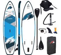 F2 SUP Board Strato Combo 11'5" 350 cm gonflable - Set Touring avec siège kayak, pagaie, pompe & accessoires