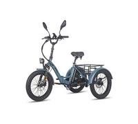 F20 Mate Triporteur Electrique - Moteur 500W Batterie 48V21AH Freins Hydrauliques - Gris bleu