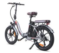 F20Pro 20 pouces Vélo électrique pliable, 250W 36V 18AH batterie avec super capacité,Shimano 7S, 20"*3.0 Fat Tire Gris