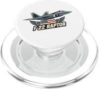 F22 Raptor Stealth Fighter Jet Avion Design Cadeau PopSockets PopGrip pour MagSafe