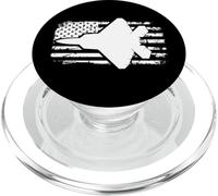 F22 Raptor US Flag Pilot Fighter Airplane Jet Plane Aircraft PopSockets PopGrip pour MagSafe