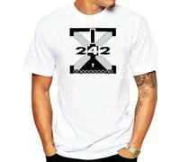 F242 Welcome 2Paradise White T-Shirt Men Tee Front 242 Men Cotton T-Shirt Printed T Shirt Top Tee White L