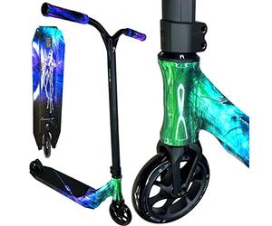 F26 Ethic DTC Erawan - Trottinette cascadeur Pandora - Hauteur : 80-90 cm - Parc léger - Hybride - Street - Kick - Trick - Trottinette pour enfants - Trottinette - Légère - Freestyle (Erawan V2, bleu
