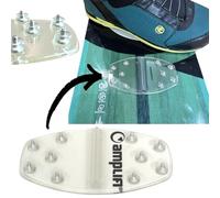 F26 Grip Mat Coussin de snowboard autocollant transparent (ovale, rivets et cale, 15 x 7,5 cm)
