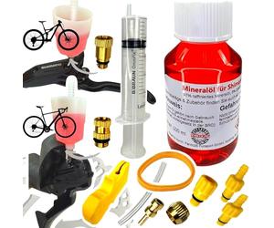 F26 service vent kit de 100 ml d'huile minérale compatible avec shimano bleeding seringue, tuyau