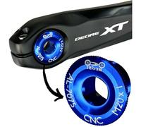 F26 SL M20 x 1 vis de manivelle à bras de manivelle de vélo de tuning compatible avec manivelles VTT & Road Hollowtech II I Deore I SLX I XT I XTR I 105 I Ultegra I Dura Ace (bleu)