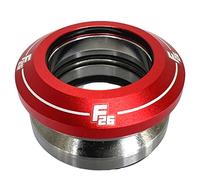 F26 Stunt Scooter/BMX Casque complet intégré Jeu de direction Roulement à billes 1 Rouge