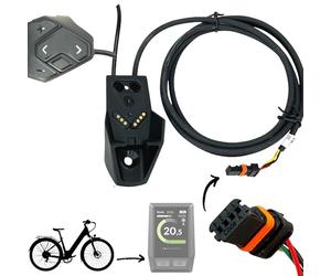 F26 Support d'affichage KIOX original + unité de changement de vitesse pour vélo électrique, unité de commande, bouton-poussoir, pièce de commande + câble d'unité d'entraînement compatible avec Bosch