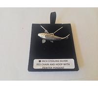F28 carpes koï Pendentif en argent sterling 925 fait à la main Chaîne de 50,8 cm avec Prideindetails Boîte cadeau