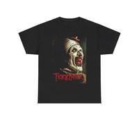 f34rRT Art The Clown Mask Horror Movie T-Shirt