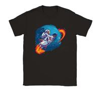 f34rRT Riding a Rocket Around The Moon -Unisex Crewneck T-Shirt