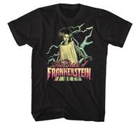 f34rRT Universal Monsters Frankenstein Bright Bride Black Adult T-Shirt