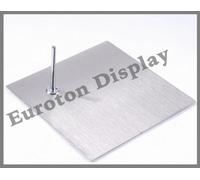 F35 iereckig Plaque métallique Plaque métallique de haute qualité Plaque de support pour mannequin Nickel mat quadrangulaire