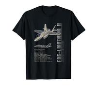 F35 Lighting II - Spécifications pour Avions T-Shirt