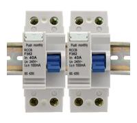 F362 Residual Current Circuit Breaker 6A 10A 16A 20A 25A 32A 40A 63A 240VAC 100mA 2P Leakage Protection NWPNLXEA(16a)