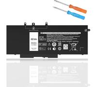 F3YGT Batterie 7490 pour Dell Latitude 7480 2 x 39 G 60 WH pour Dell Latitude 12 7000 7280 7290/13 7000 7380 7390 P29S002/14 7000 7480 7490 P73G00 Série 02 DM. 3WC KG7VF P73G 451-BBYE