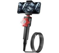 F408D caméra d'inspection à double sens 360° avec direction, endoscope compatible Android, Harmony OS, iOS IP67 avec CE et FCC HD 1080P protection contre la surchauffe (Φ8.5mm 2m tube flexible)