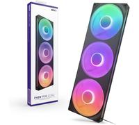 F420 Rgb Core-Unité De Ventilateur À Cadre Unique De 420 Mm Avec 3 Ventilateurs Rgb De 140 Mm-Contrôle De La Vitesse Et De L'Éclairage-Haute Pression Statique Et Flux D'Air-Noir