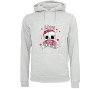 F4NT4STIC Pull-over 'Anti Valentinstag LOVE is in the air' gris / mélange de couleurs, Taille XL