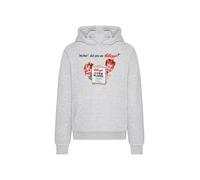 F4NT4STIC Pull-over 'Kellogg's Corn Flakes Vintage Kids Advert' gris chiné / rose / noir, Taille XXXL