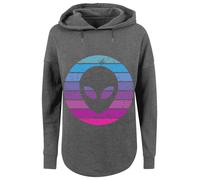 F4NT4STIC Sweat-shirt 'Alien Kopf' gris foncé / mélange de couleurs, Taille L