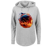 F4NT4STIC Sweat-shirt 'Basketball Sports Collection On FIRE' gris / mélange de couleurs, Taille XS