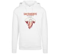 F4NT4STIC Sweat-shirt 'Big Hero 6 Baymax San Fransokyo Heart' blanc, Taille S