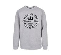 F4NT4STIC Sweat-shirt 'Christmas Trees Farm' gris / noir, Taille XXXL