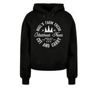 F4NT4STIC Sweat-shirt 'Christmas Trees Farm Retro Sign' noir / blanc, Taille XXXL