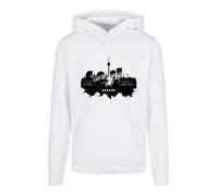 F4NT4STIC Sweat-shirt 'Cities Collection - Berlin skyline' noir / blanc, Taille S