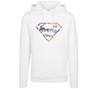 F4NT4STIC Sweat-shirt 'DC Comics Superman Floral Logo 2' bleu clair / vert clair / orange / blanc, Taille XL
