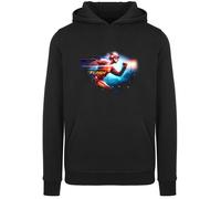 F4NT4STIC Sweat-shirt 'DC Comics The Flash Sparks and Flash with Fitted' bleu / jaune / rouge sang / noir, Taille 4XL