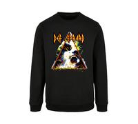 F4NT4STIC Sweat-shirt 'Def Leppard Hysteria' jaune / rouge / noir / blanc, Taille XXL