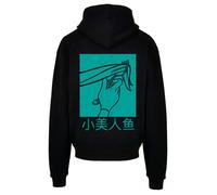 F4NT4STIC Sweat-shirt 'Disney Ariel The Little Mermaid Hair Stroke' jade / noir, Taille S