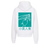 F4NT4STIC Sweat-shirt 'Disney Arielle die Meerjungfrau Hair Stroke' jade / blanc, Taille XL