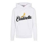F4NT4STIC Sweat-shirt 'Disney Cinderella Shoe Logo' jaune d'or / noir / blanc, Taille 4XL