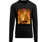 F4NT4STIC Sweat-shirt 'Disney König der Löwen Simba und Mufasa' beige / marron / jaune / noir, Taille S