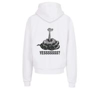 F4NT4STIC Sweat-shirt 'Disney The Jungle Book Kaa Yesssss and Disney' gris / noir / blanc, Taille L