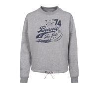 F4NT4STIC Sweat-shirt 'Elton John Bennie And The Jets' bleu foncé / gris chiné, Taille S