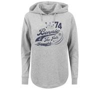 F4NT4STIC Sweat-shirt 'Elton John Bennie And The Jets' bleu marine / gris, Taille XL