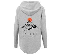 F4NT4STIC Sweat-shirt 'Escape Discover the World Mountain' gris / orange / noir, Taille XS
