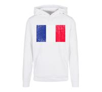 F4NT4STIC Sweat-shirt 'France Frankreich Flagge distressed' bleu / rouge / blanc, Taille M