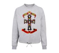 F4NT4STIC Sweat-shirt 'Guns 'n' Roses Appetite For Destruction' gris, Taille S