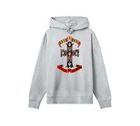 F4NT4STIC Sweat-shirt 'Guns 'n' Roses Appetite For Destruction' jaune / gris chiné / violet / rouge, Taille XS