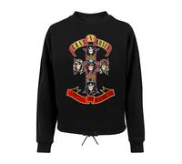 F4NT4STIC Sweat-shirt 'Guns 'n' Roses Appetite For Destruction' mélange de couleurs / noir, Taille M