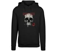 F4NT4STIC Sweat-shirt 'Guns 'n' Roses' gris / rouge sang / noir, Taille XS