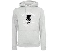 F4NT4STIC Sweat-shirt 'Guns 'n' Roses Whiskey Label Rock Band' gris / noir / blanc, Taille XXL