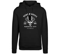 F4NT4STIC Sweat-shirt 'Guns 'n' Roses Whiskey Label Rock Band' noir / blanc, Taille 5XL