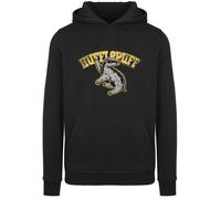 F4NT4STIC Sweat-shirt 'Harry Potter Hufflepuff Sport Emblem' jaune foncé / gris / noir, Taille L
